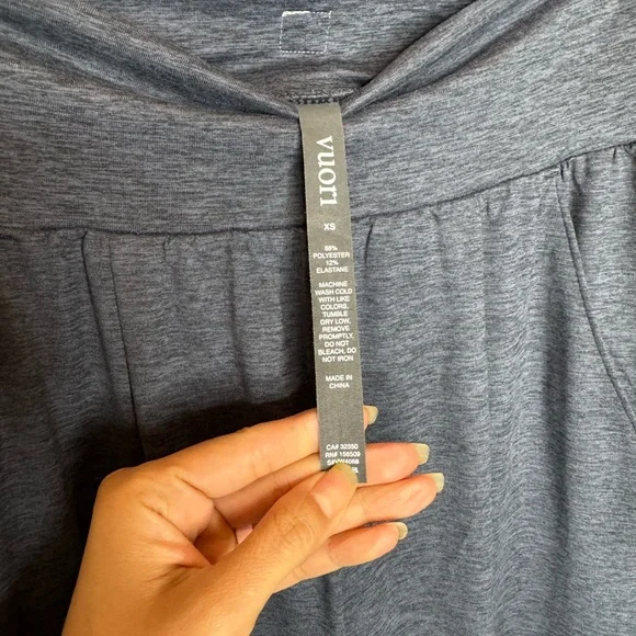 Vuori Women's Charcoal Wide Leg Pants - Picture 3 of 6